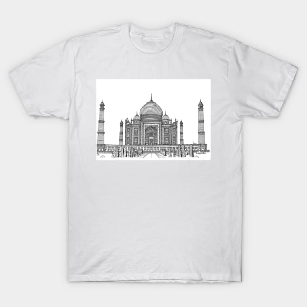 Taj Mahal India T-Shirt by valery in the gallery